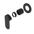 Ecco Shower Mixer 80mm Round Plate Trim Kits Only Matte Black