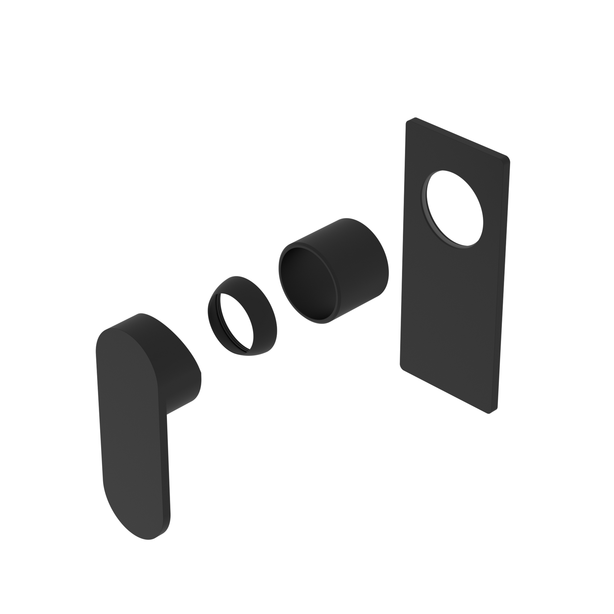 Ecco Shower Mixer Trim Kits Only Matte Black
