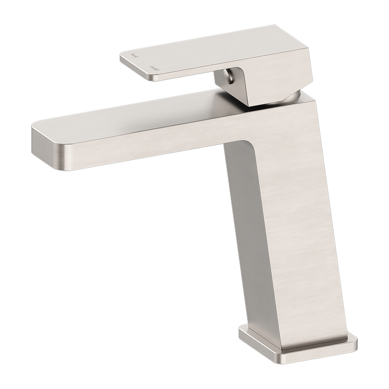 Celia Basin Mixer Angle Spout Brushed Nickel
