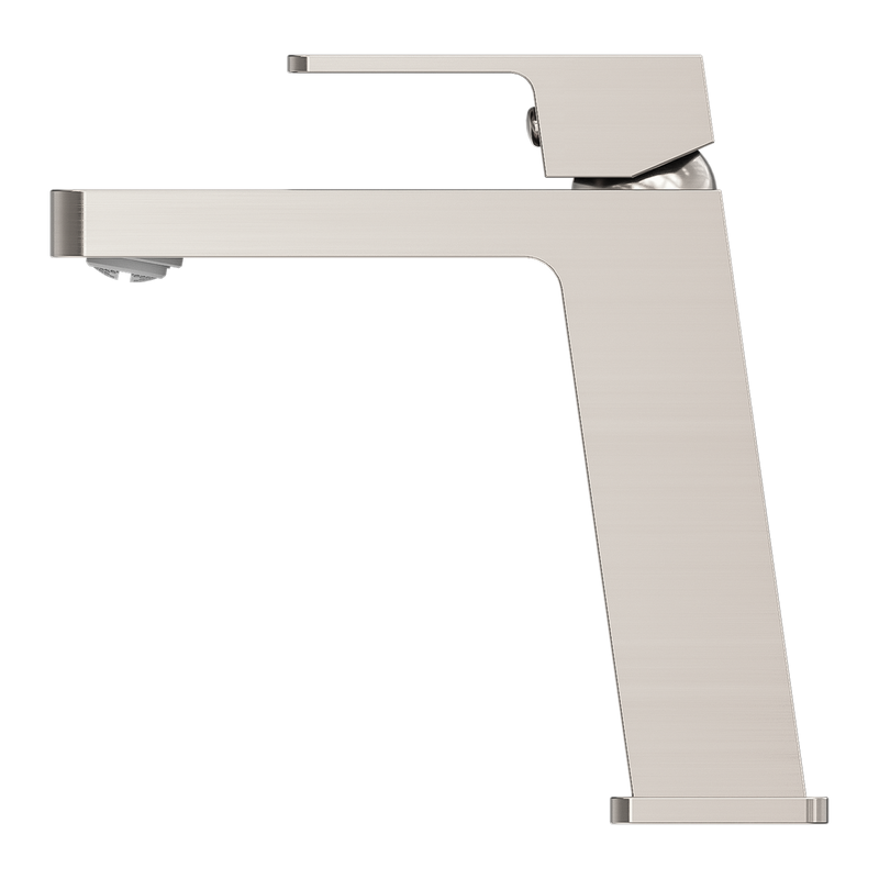 Celia Basin Mixer Angle Spout Brushed Nickel