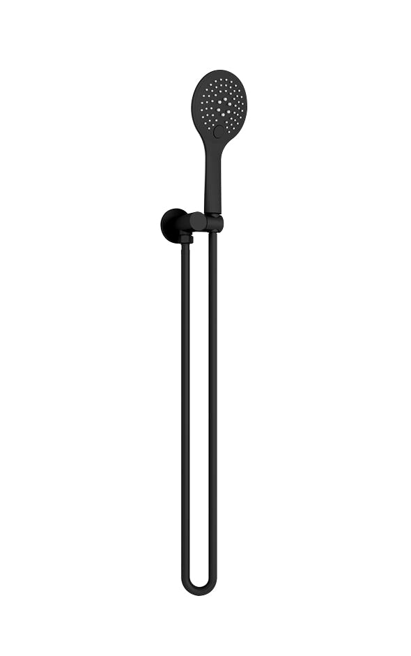 Rain 3 Function Shower On Bracket Matte Black