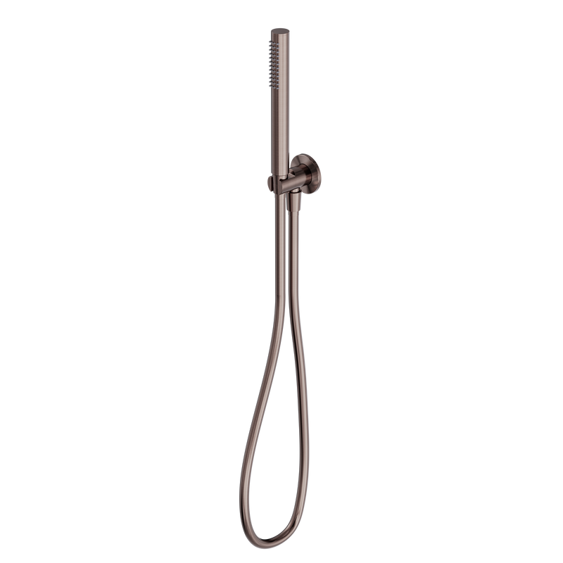 Slim Shower On Bracket Brushed Bronze