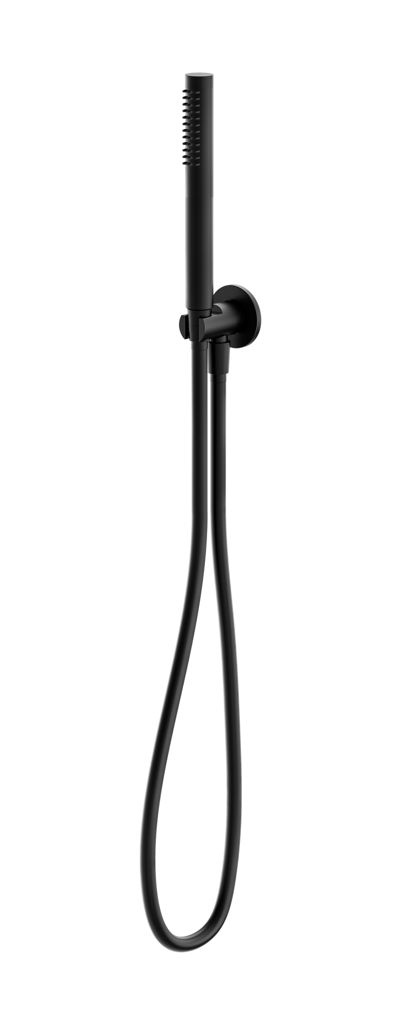 Slim Shower On Bracket Matte Black