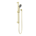 Round Metal Project Rail Shower Brushed Gold