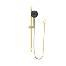 Round Metal Project Rail Shower Brushed Gold