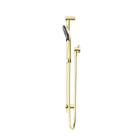 Round Metal Project Rail Shower Brushed Gold