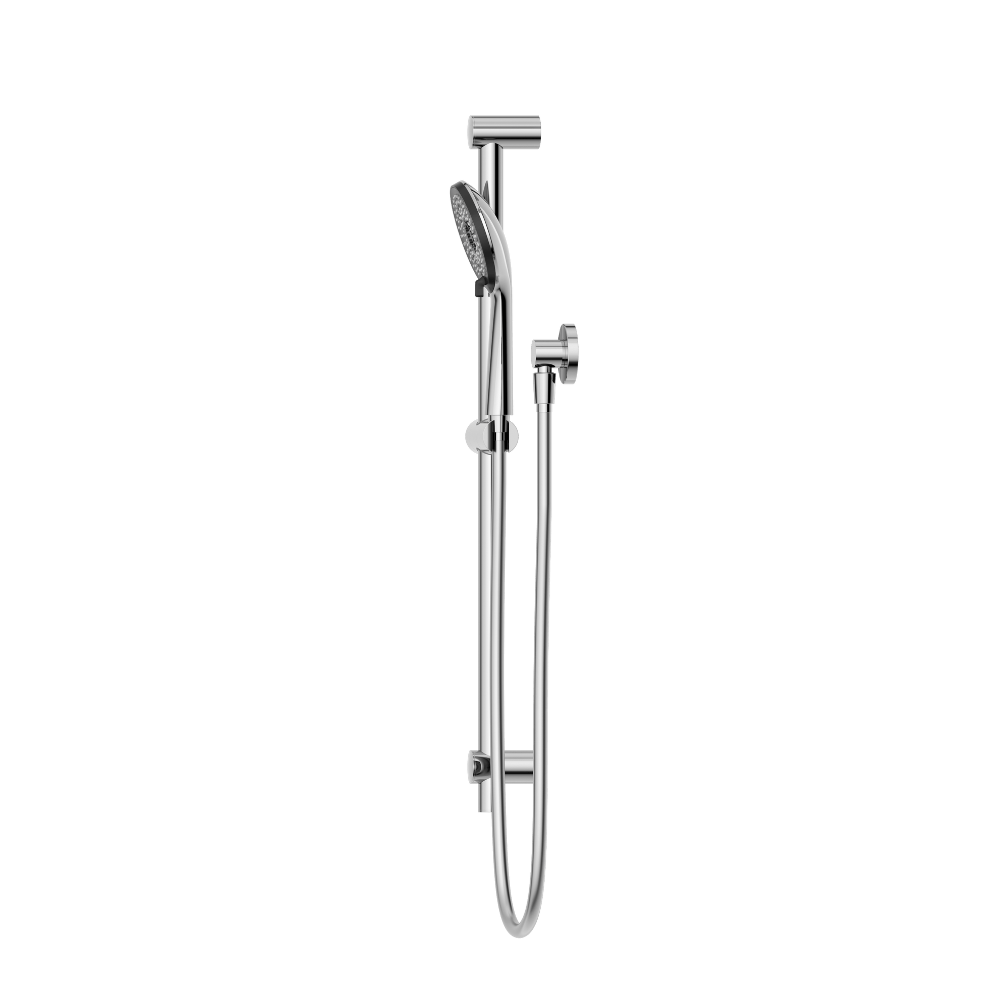Round Metal Project Rail Shower Chrome