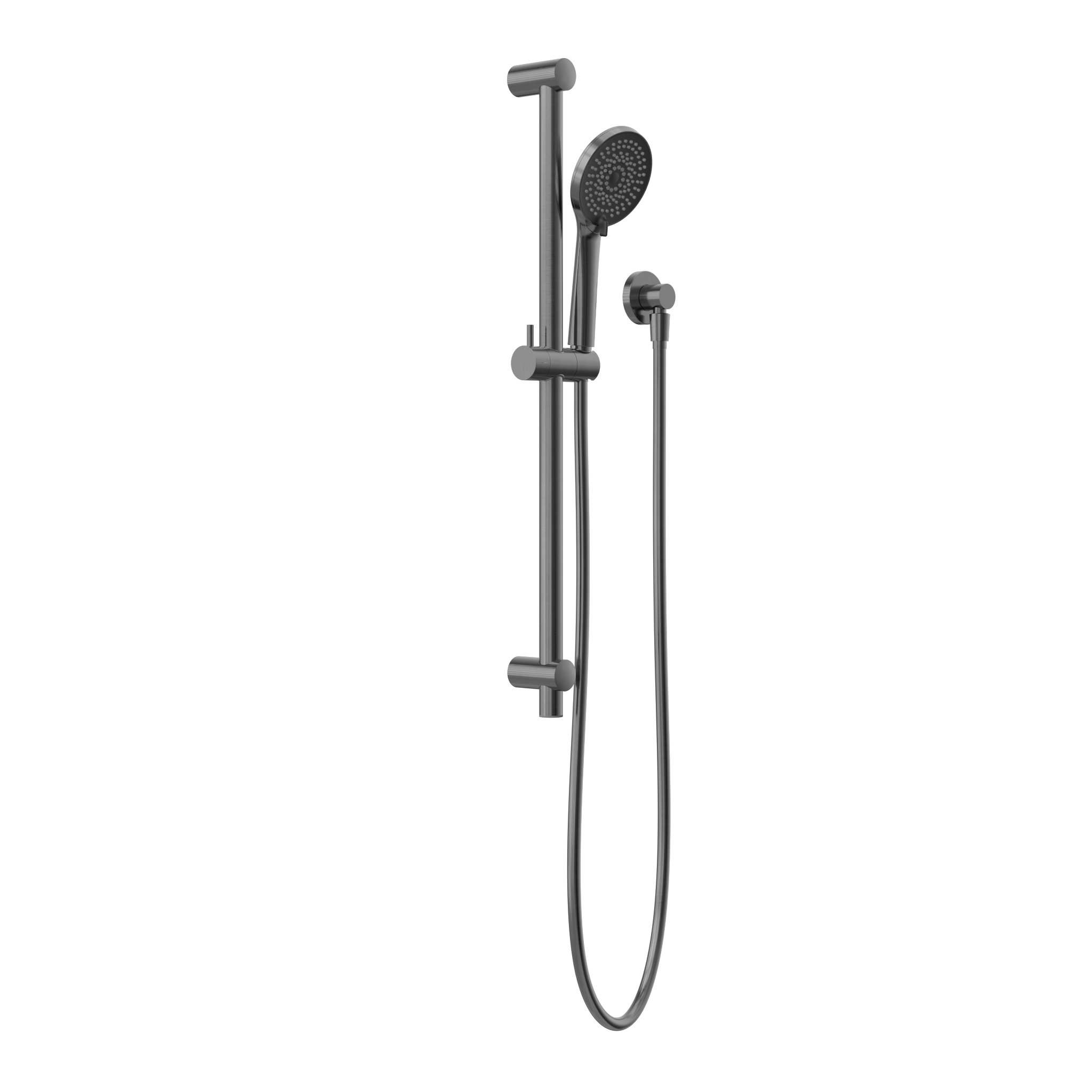 Round Metal Project Rail Shower Gun Metal