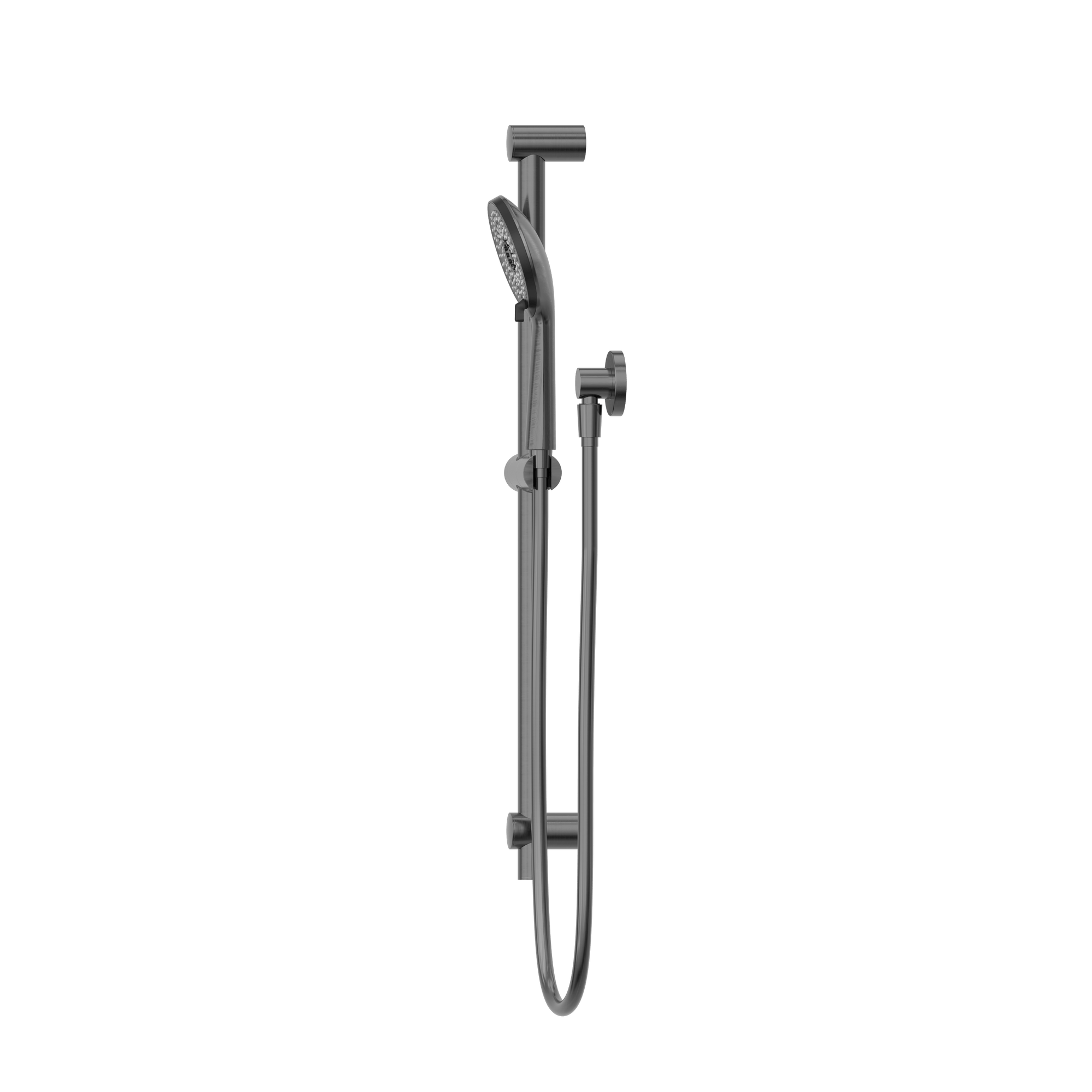 Round Metal Project Rail Shower Gun Metal