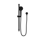 Round Metal Project Rail Shower Matte Black