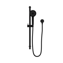 Round Metal Project Rail Shower Matte Black