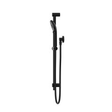 Round Metal Project Rail Shower Matte Black