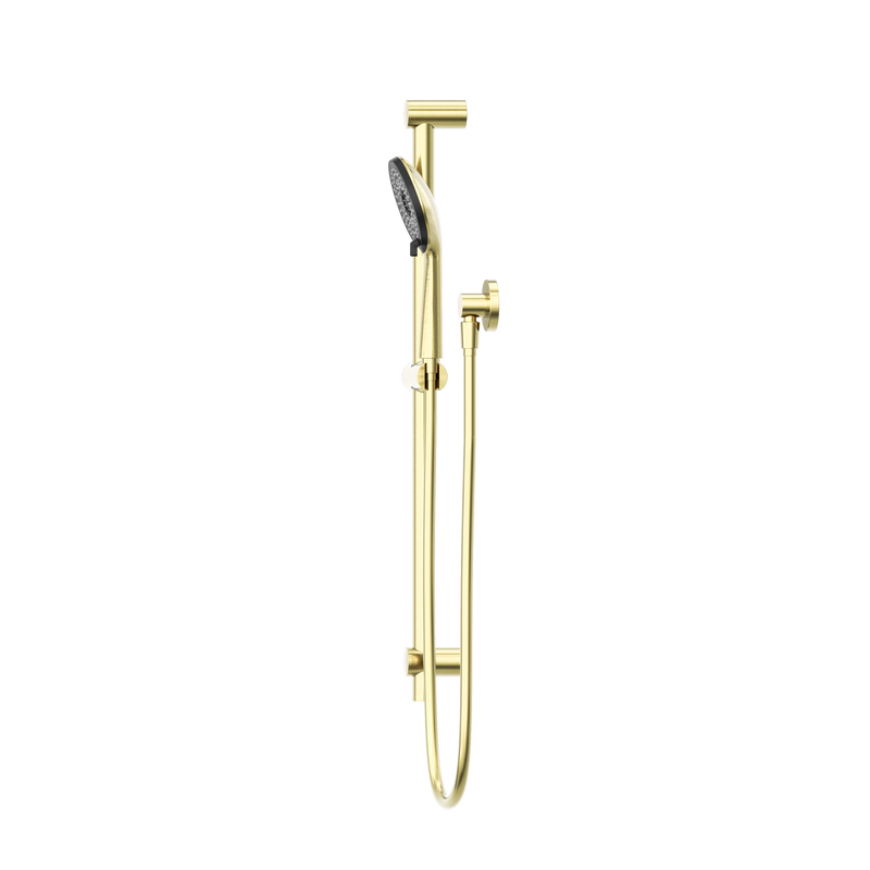 Round Metal Project Shower Rail 4 Star Rating Brushed Gold