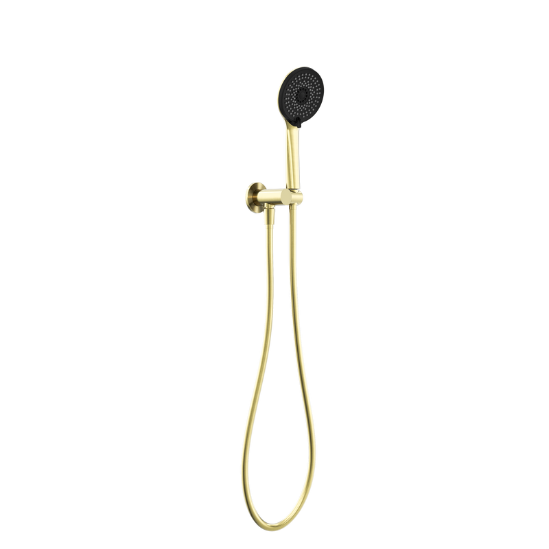 Project Round Shower On Bracket 4 Star Rating Brushed Gold