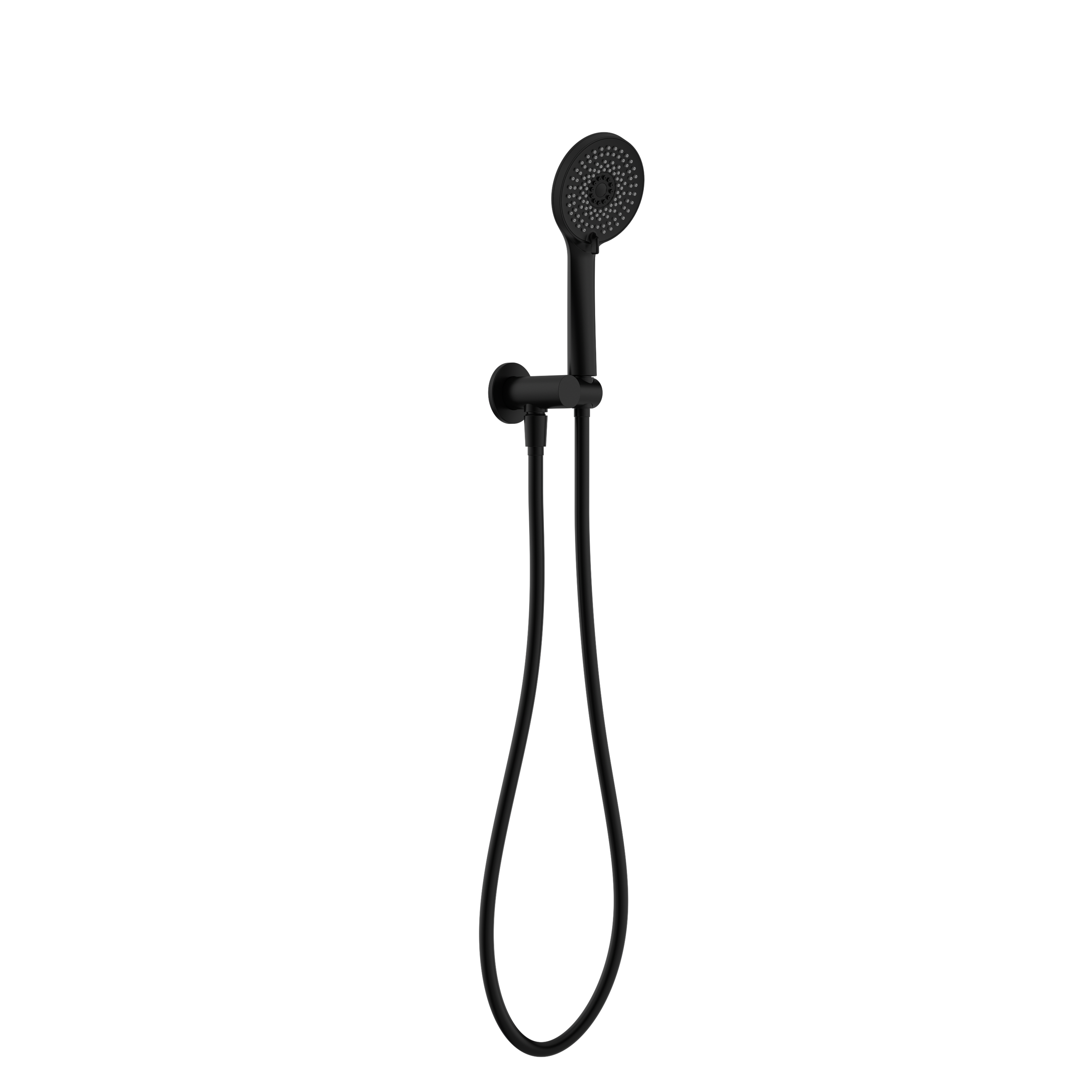 Project Round Shower On Bracket 4 Star Rating Matte Black