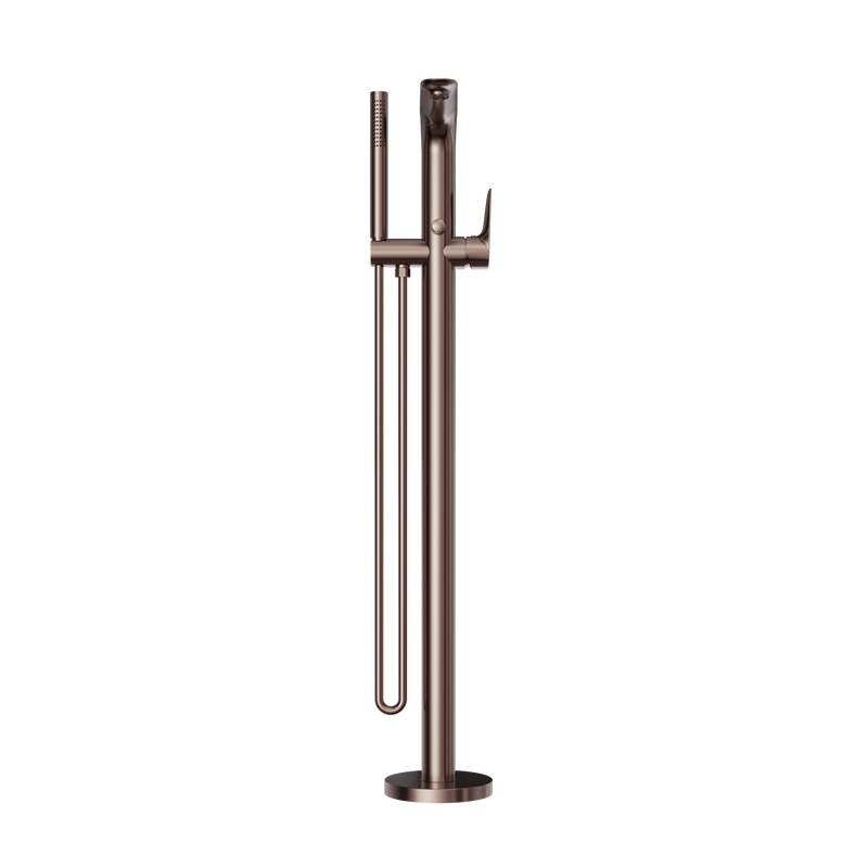 Bianca Freestanding Bath Mixer With Hand Shower Brushed Bronze