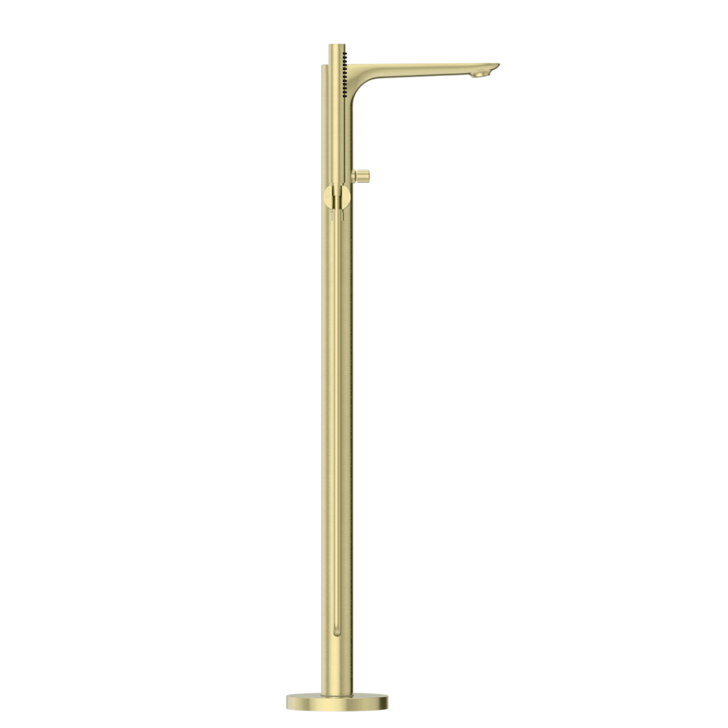 Bianca Freestanding Bath Mixer With Hand Shower Brushed Gold