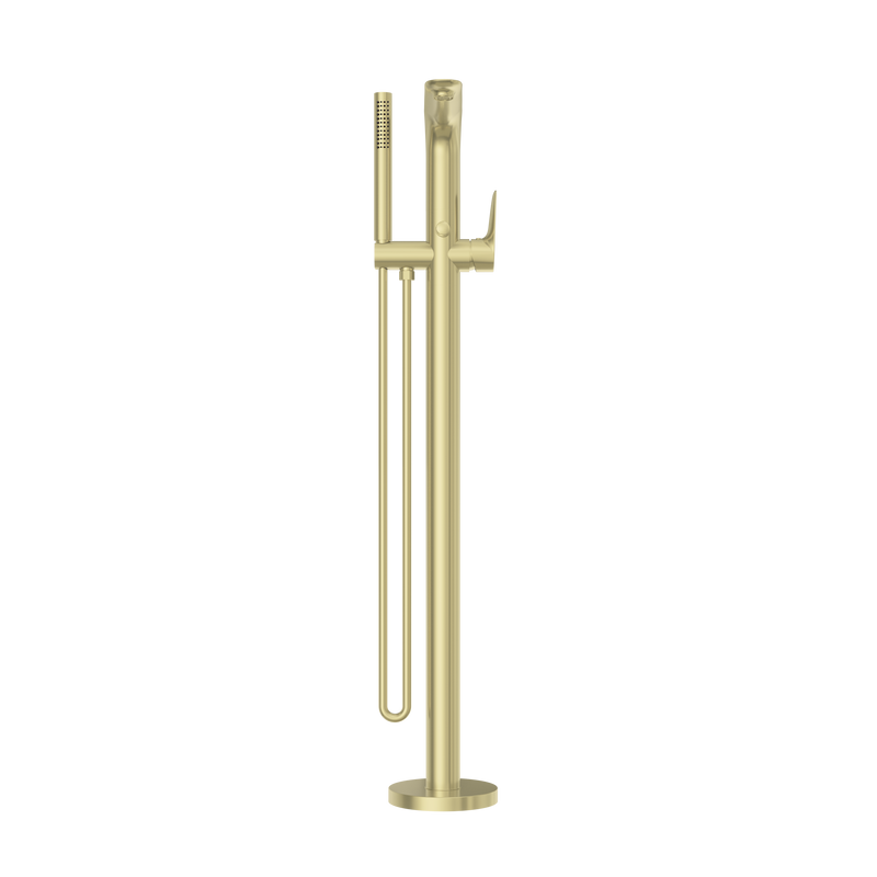 Bianca Freestanding Bath Mixer With Hand Shower Brushed Gold