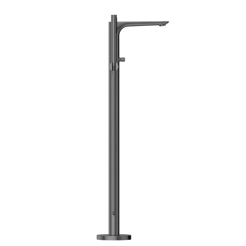 Bianca Freestanding Bath Mixer With Hand Shower Gun Metal