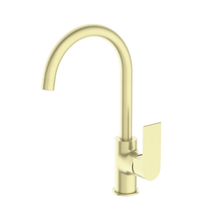 Bianca Kitchen Mixer Gooseneck Spout Brushed Gold