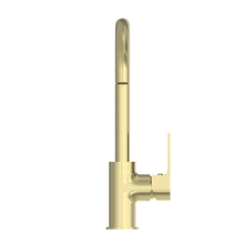 Bianca Kitchen Mixer Gooseneck Spout Brushed Gold