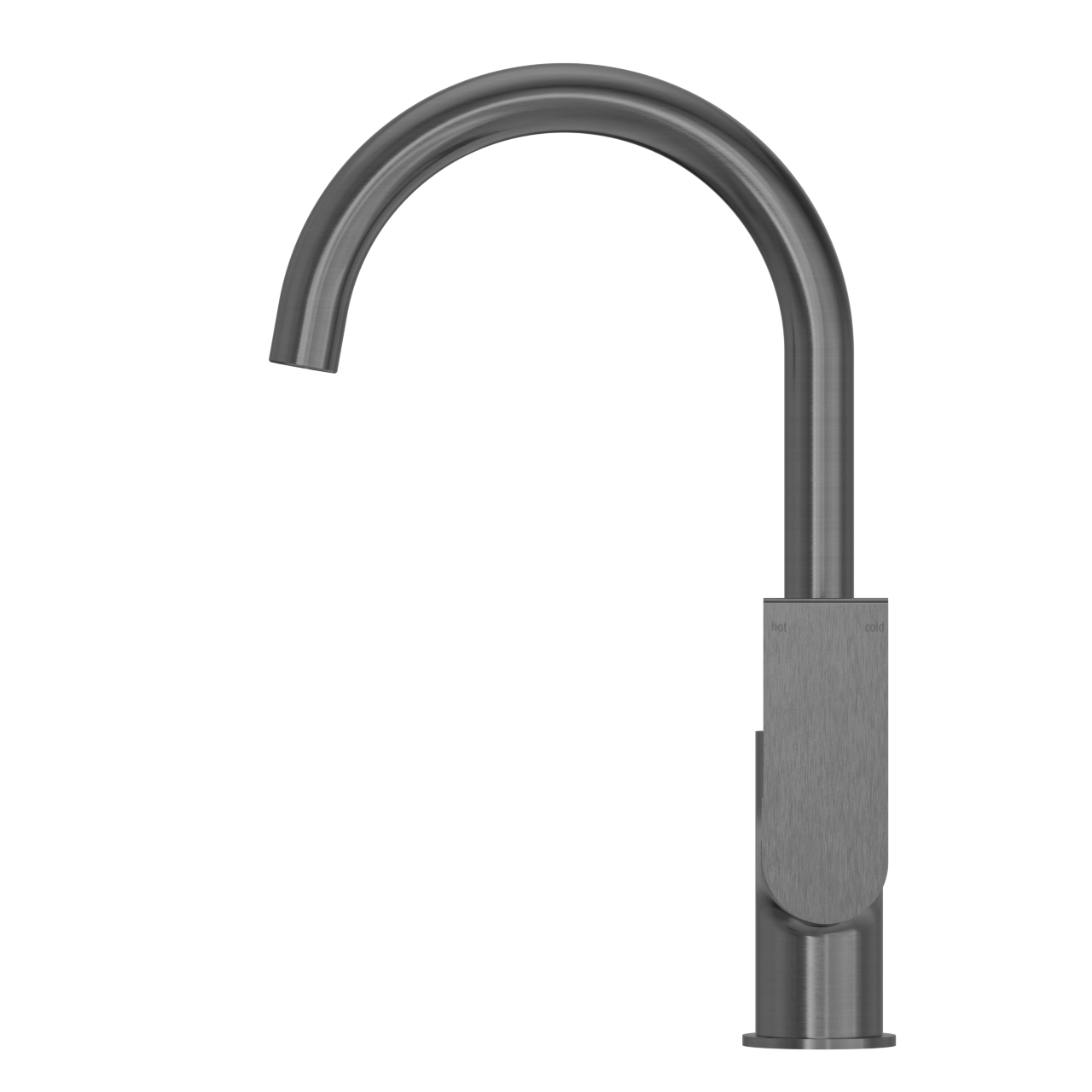 Bianca Kitchen Mixer Gooseneck Spout Gun Metal