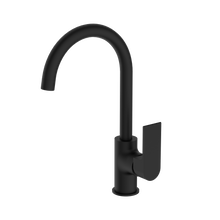 Bianca Kitchen Mixer Gooseneck Spout Matte Black