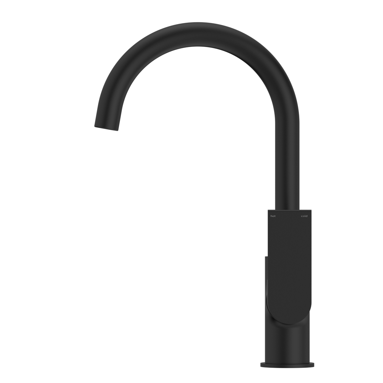 Bianca Kitchen Mixer Gooseneck Spout Matte Black