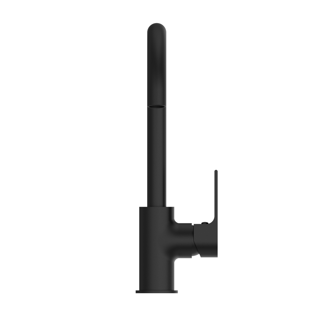Bianca Kitchen Mixer Gooseneck Spout Matte Black