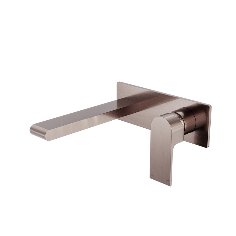 Bianca Wall Basin/Bath Mixer 187mm Brushed Bronze