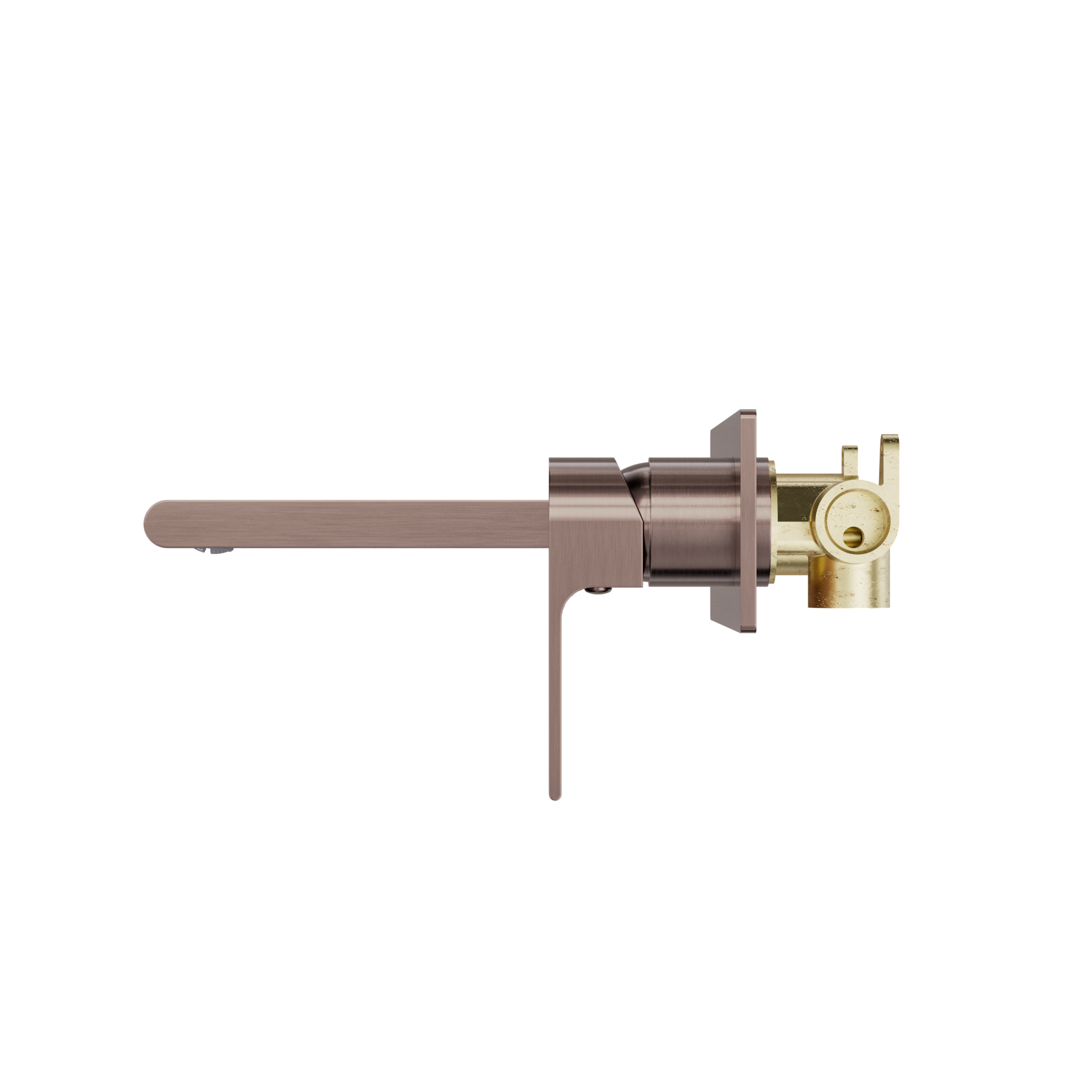 Bianca Wall Basin/Bath Mixer 187mm Brushed Bronze