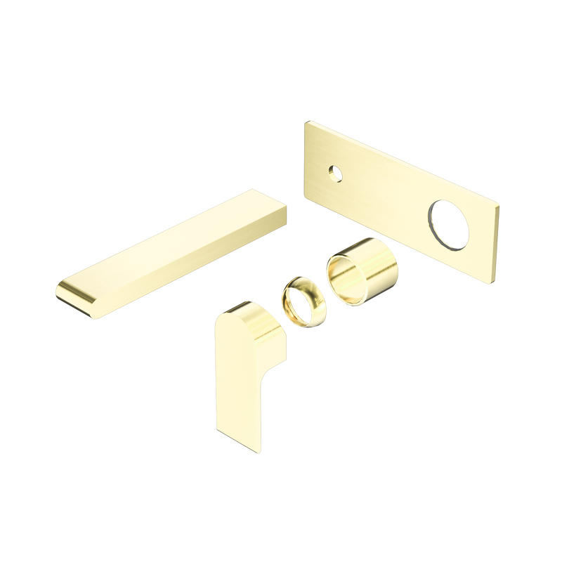 Bianca Wall Basin/Bath Mixer 187mm Trim Kits Only Brushed Gold
