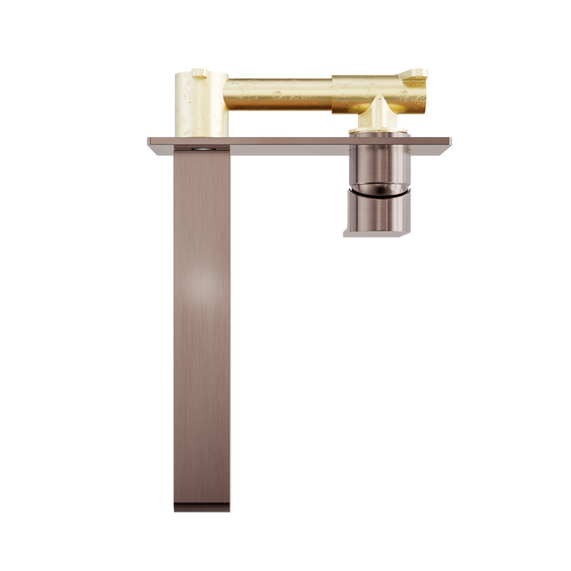 Bianca Wall Basin/Bath Mixer 230mm Brushed Bronze