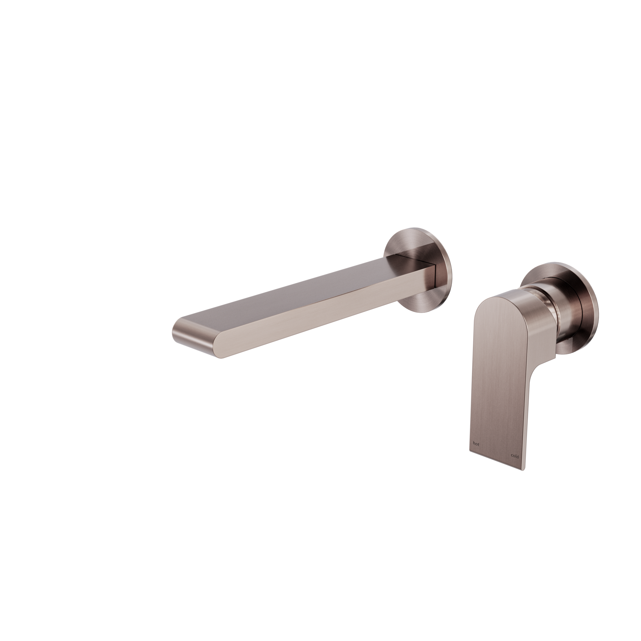 Bianca Wall Basin/Bath Mixer Separate Back Plate 187mm Brushed Bronze