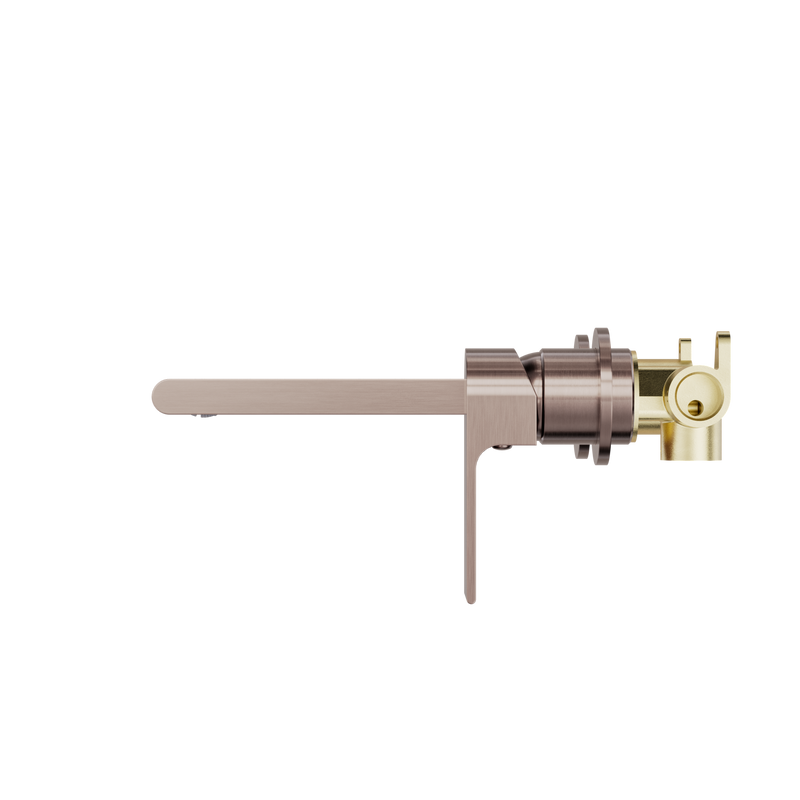 Bianca Wall Basin/Bath Mixer Separate Back Plate 187mm Brushed Bronze