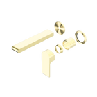 Bianca Wall Basin/Bath Mixer Separate Back Plate 187mm Trim Kits Only Brushed Gold