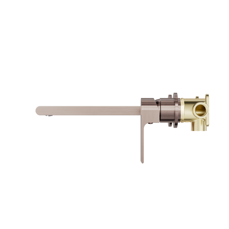 Bianca Wall Basin/Bath Mixer Separate Back Plate 230mm Brushed Bronze