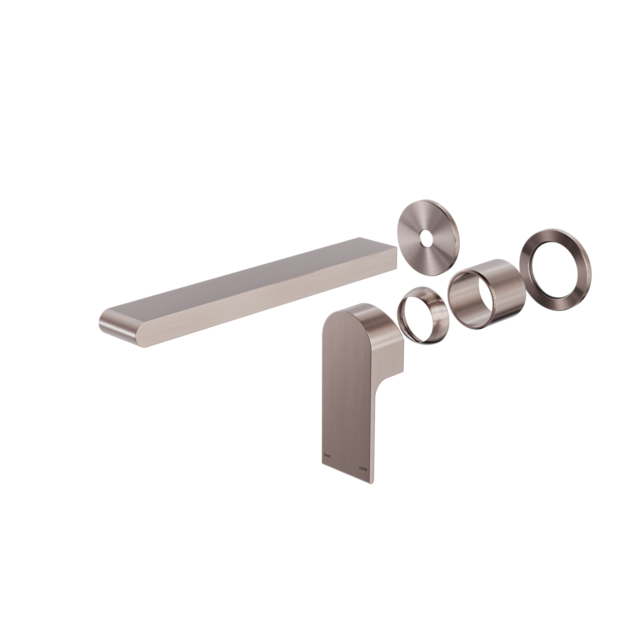 Bianca Wall Basin/Bath Mixer Separate Back Plate 230mm Trim Kits Only Brushed Bronze