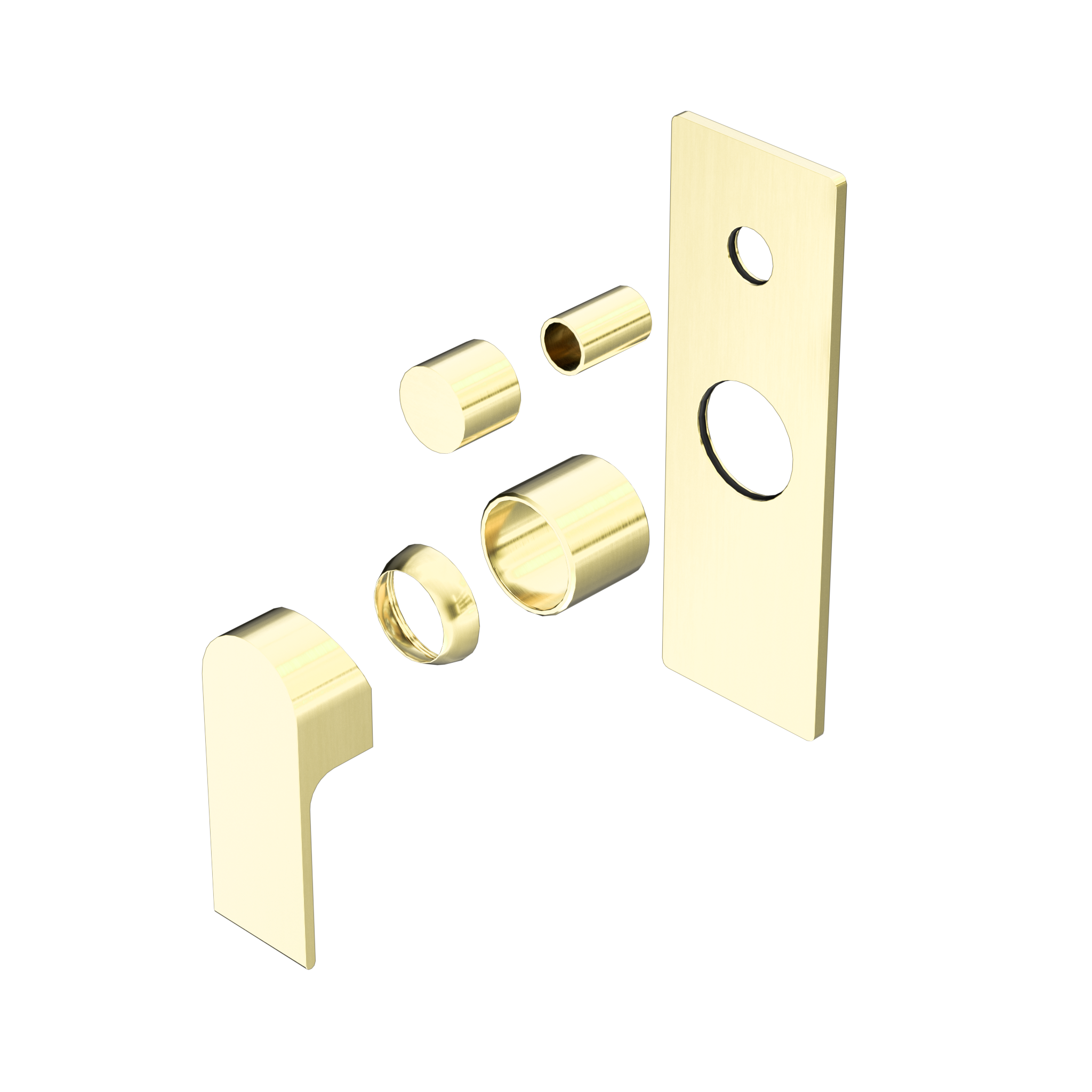Bianca Shower Mixer With Diverter Trim Kits Only Brushed Gold