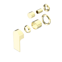 Bianca Shower Mixer With Diverter Separate Back Plate Trim Kits Only Brushed Gold