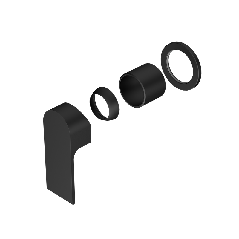 Bianca Shower Mixer 60mm Plate Trim Kits Only Matte Black