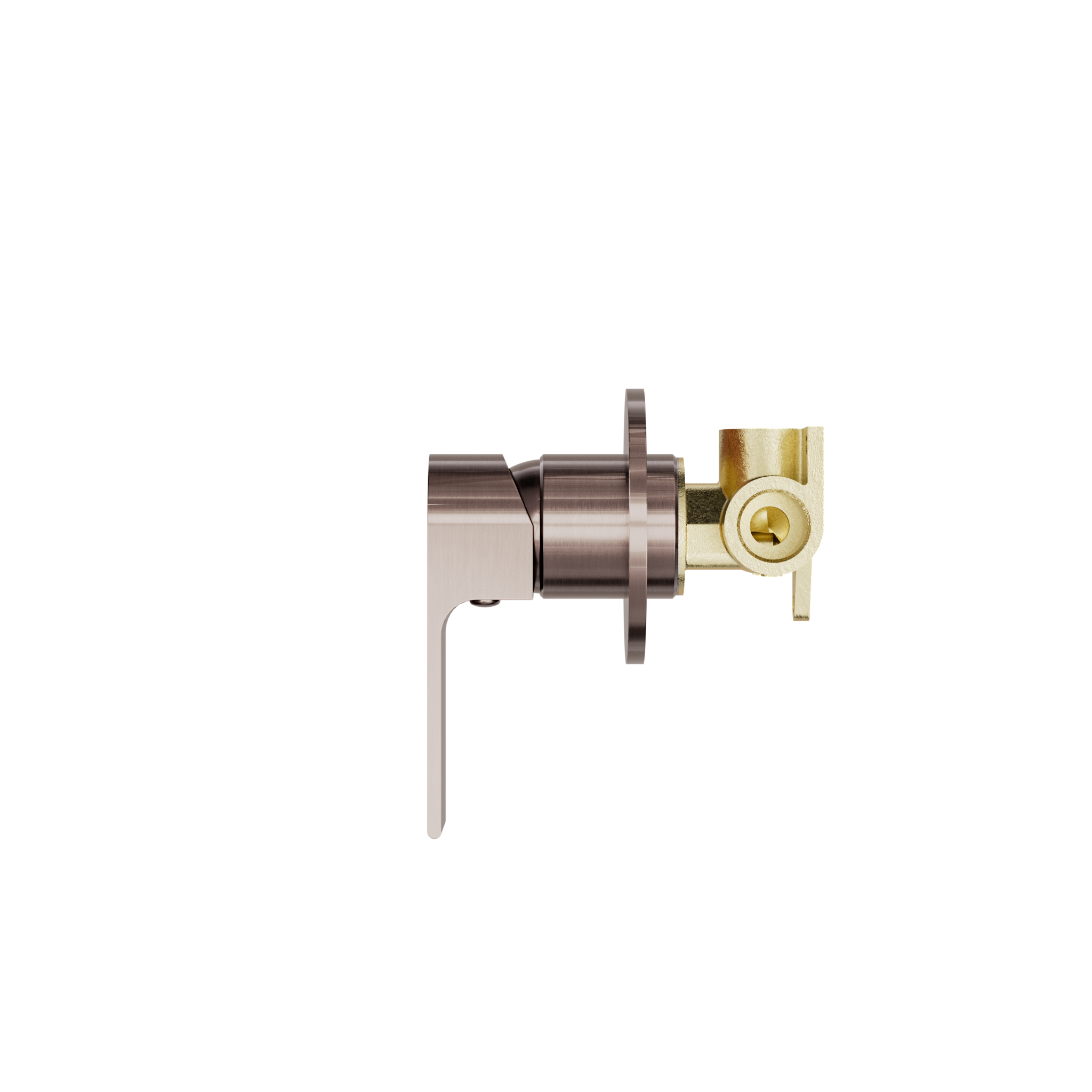 Bianca Shower Mixer 80mm Plate Brushed Bronze