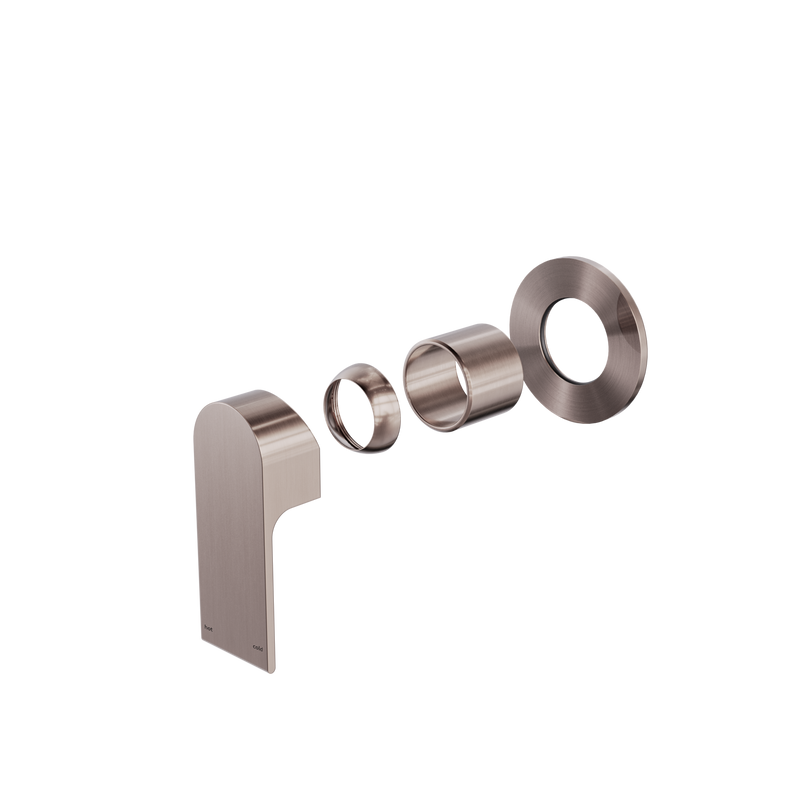 Bianca Shower Mixer 80mm Plate Trim Kits Only Brushed Bronze