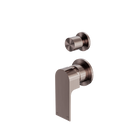 Bianca Shower Mixer With Diverter Separate Back Plate Brushed Bronze