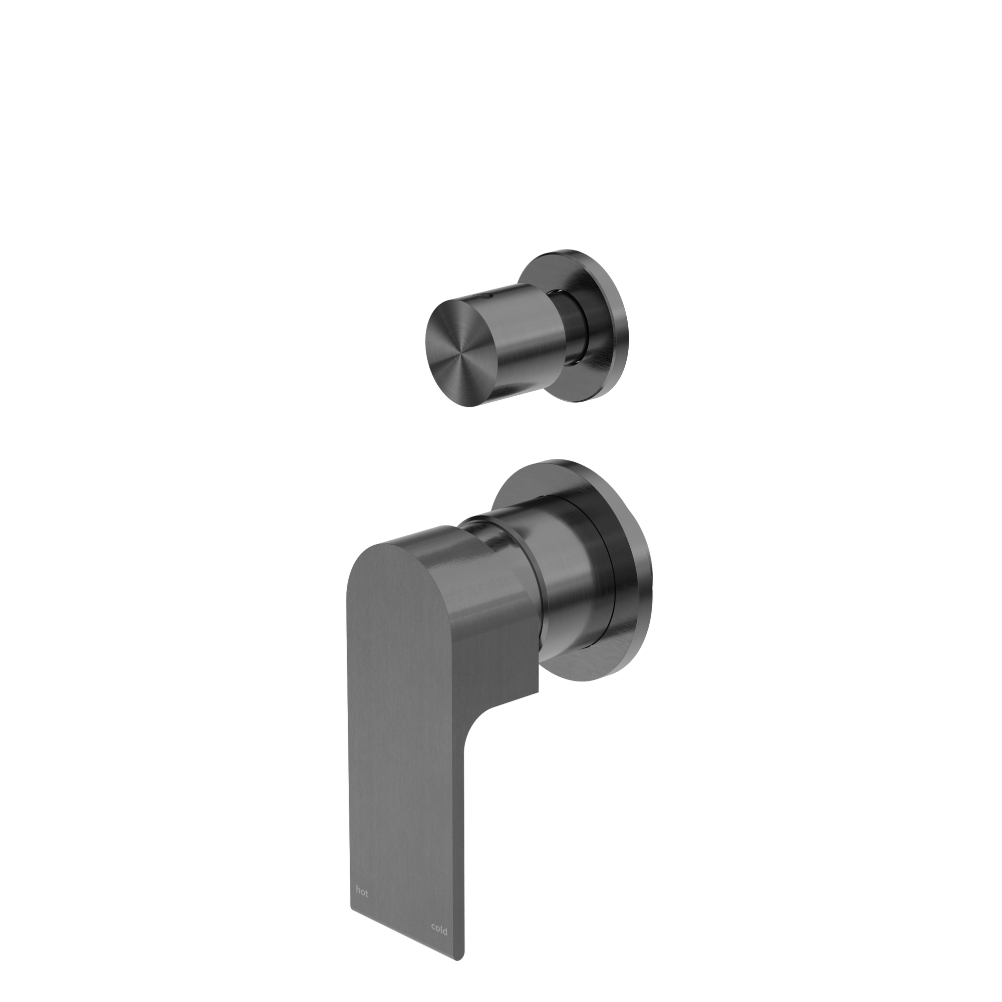 Bianca Shower Mixer With Diverter Separate Back Plate Gun Metal