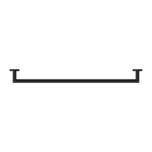 Dolce Single Towel Rail 700mm Matte Black