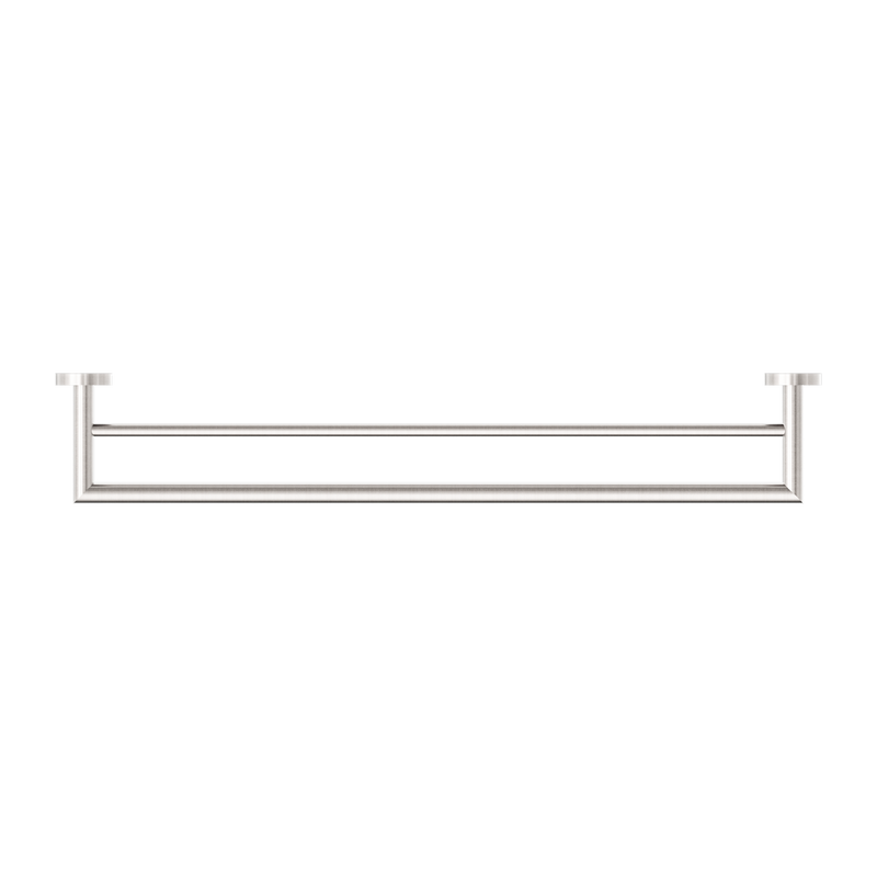 Dolce Double Towel Rail 700mm Brushed Nickel