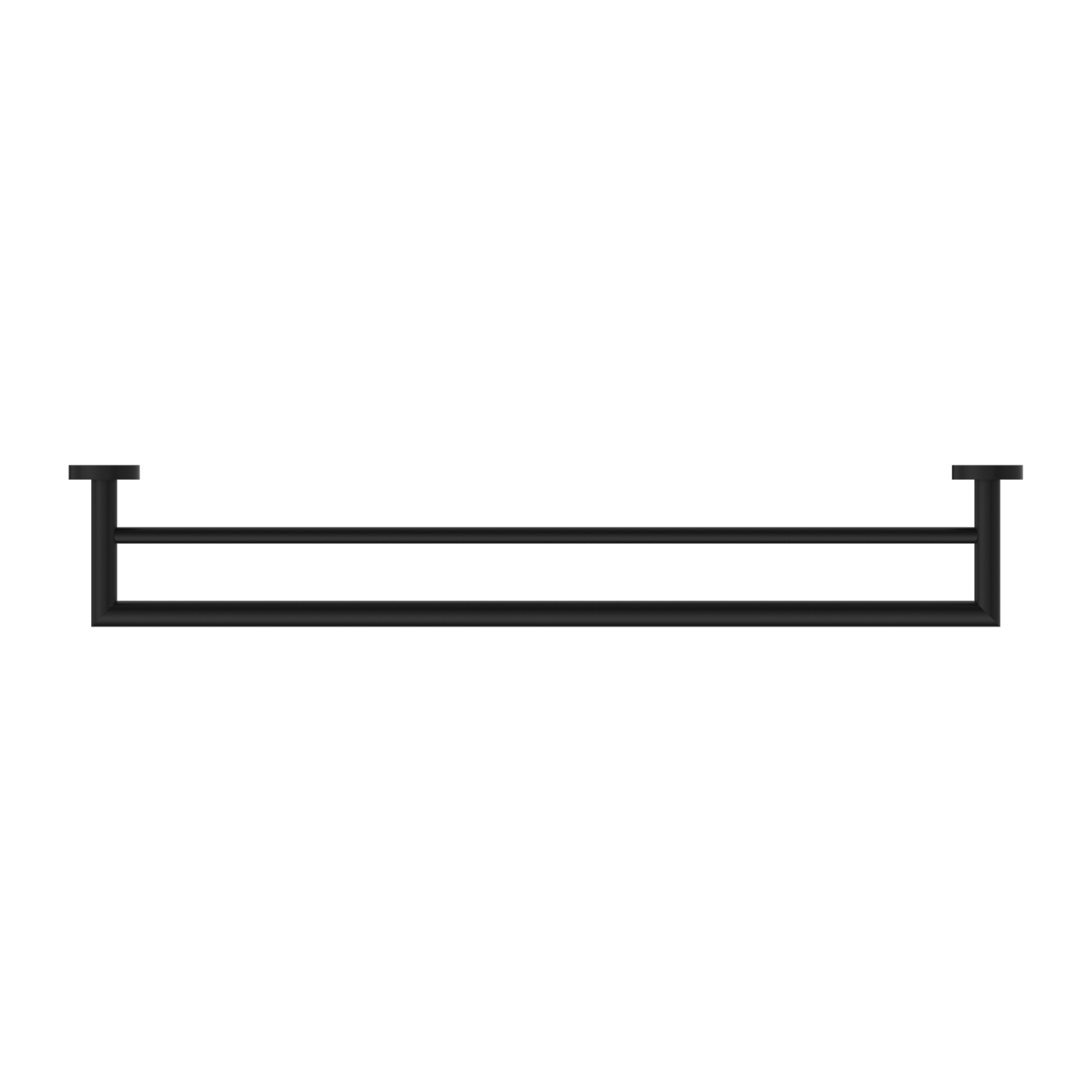 Dolce Double Towel Rail 700mm Matte Black