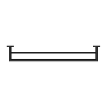 Dolce Double Towel Rail 700mm Matte Black