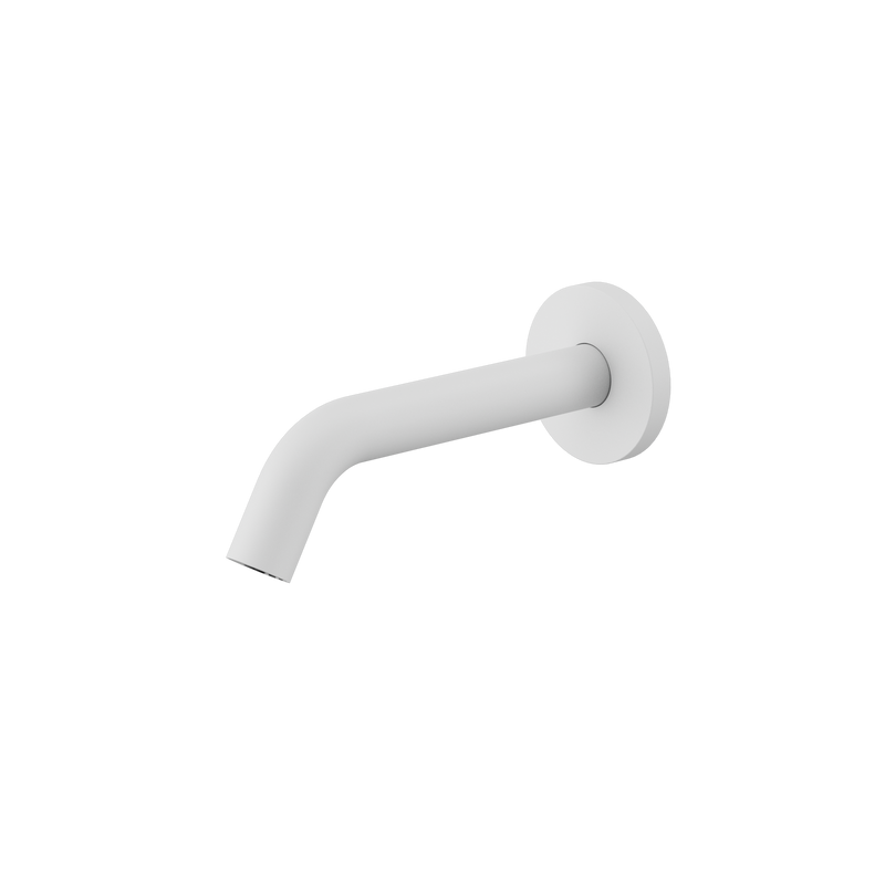 Mecca Wall-Mounted Sensor Tap with 80mm Wall Plate Matte White